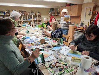 Encaustika na plátno